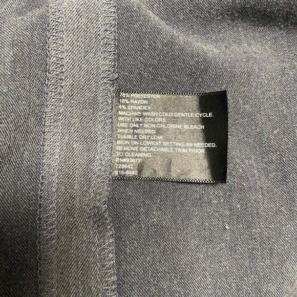 East 5th Skirt Gray Godet Style Trumpet Side Zipper Wide Waist  Size 12 EUC - Picture 10 of 11